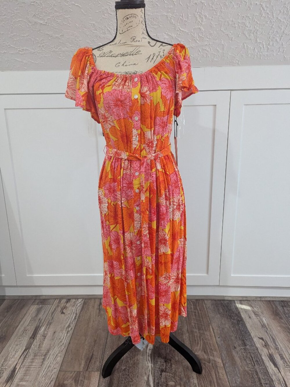 NWT Colorful Midi Dress by Riviera